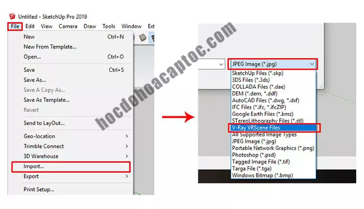 Hướng dẫn xuất file từ 3ds max sang Sketchup