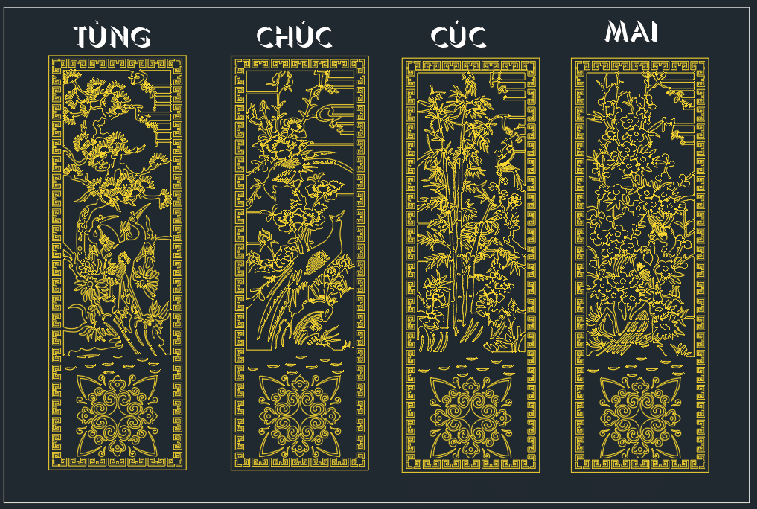 File Cnc Tùng Chúc Cúc Mai Cực Đẹp