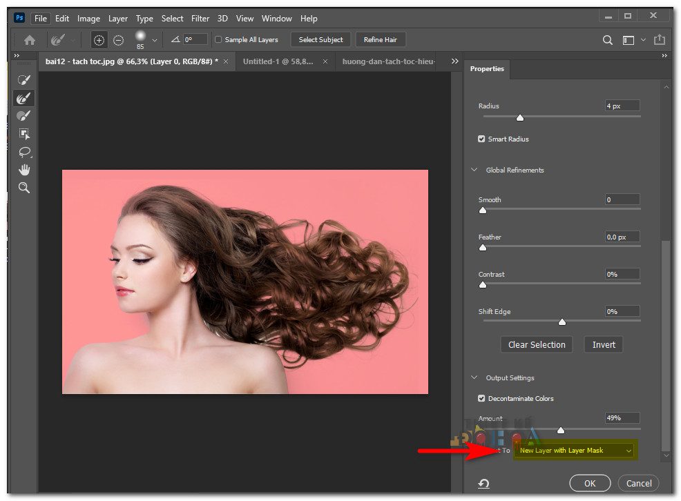 Hướng dẫn tách tóc trong photoshop hiệu quả Hướng Dẫn Tách Tóc Trong Photoshop Hiệu Quả