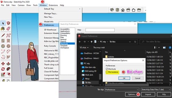 Hướng dẫn Setting Sketchup Hướng Dẫn Setting Sketchup