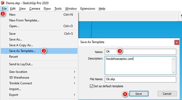 Hướng dẫn Setting Sketchup Hướng Dẫn Setting Sketchup
