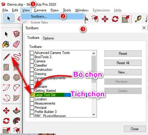 Hướng dẫn Setting Sketchup Setting Sketchup