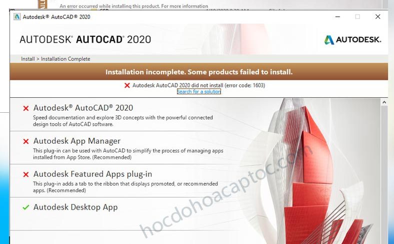 Tổng hợp lỗi autocad và cách khắc phục Tổng Hợp Lỗi Autocad Và Cách Khắc Phục