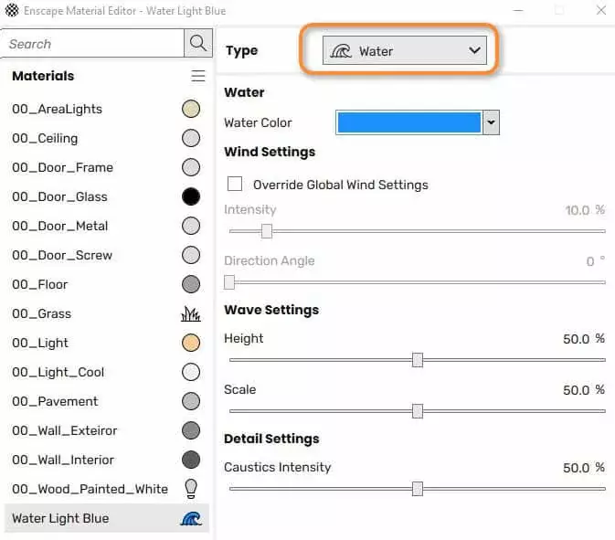 Water Vật Liệu Nước Trong Enscap