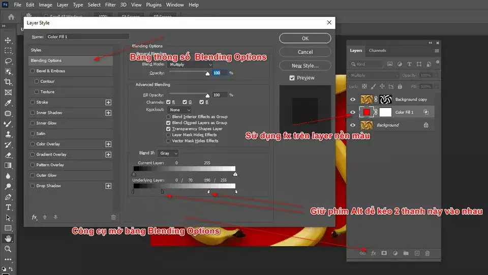 Cách Đổi Màu Background Trong Photoshop