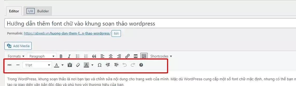 Cách Thêm Font Chữ Vào Wordpress