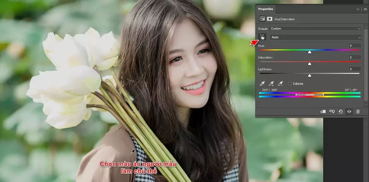 Chọn Màu Muốn Làm Nổi Bật Trong Bức Hình